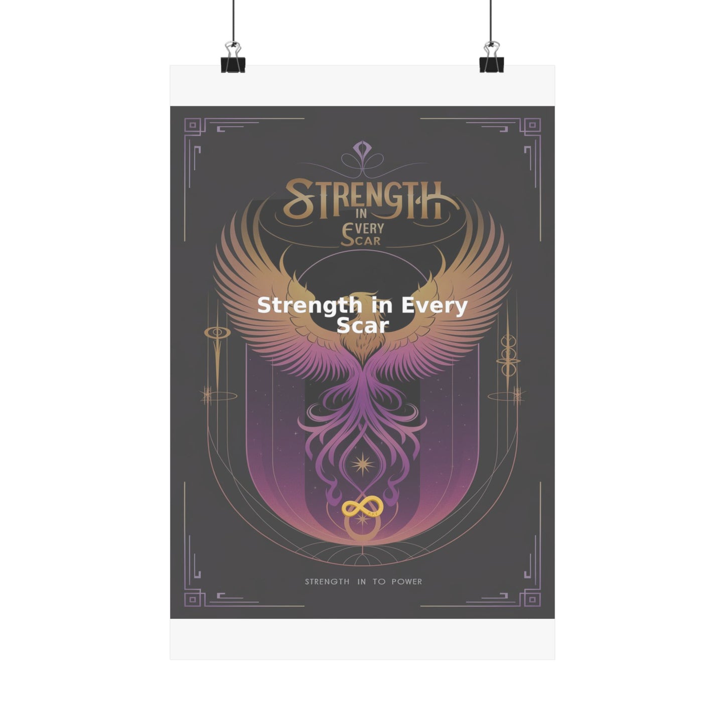 Strength in Every Scar - Matte Vertical Posters