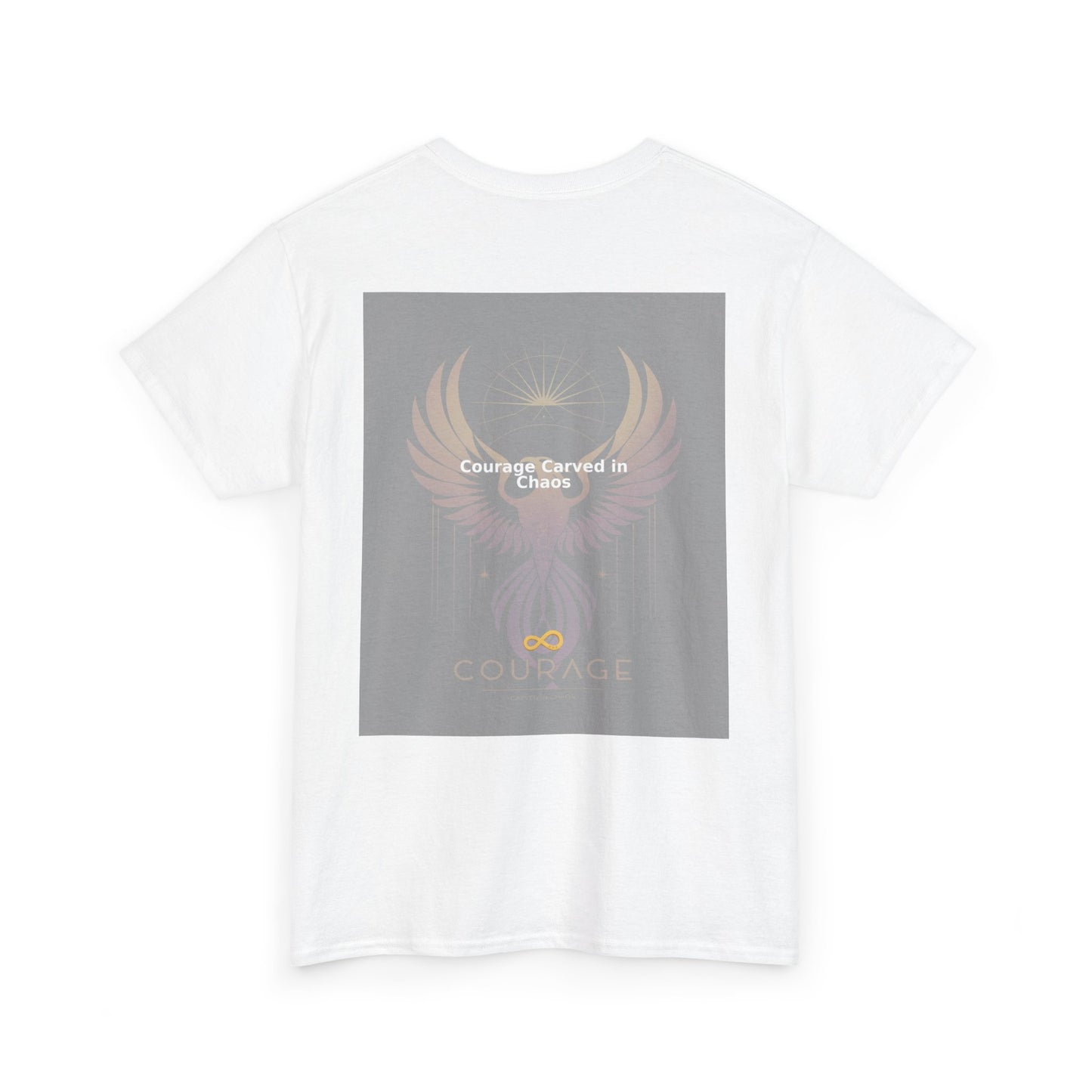 Courage Carved in Chaos - Unisex Heavy Cotton Tee