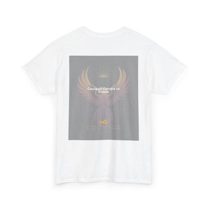 Courage Carved in Chaos - Unisex Heavy Cotton Tee