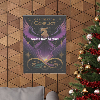 Create from Conflict - Matte Vertical Posters