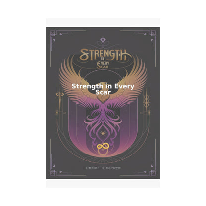 Strength in Every Scar - Matte Vertical Posters