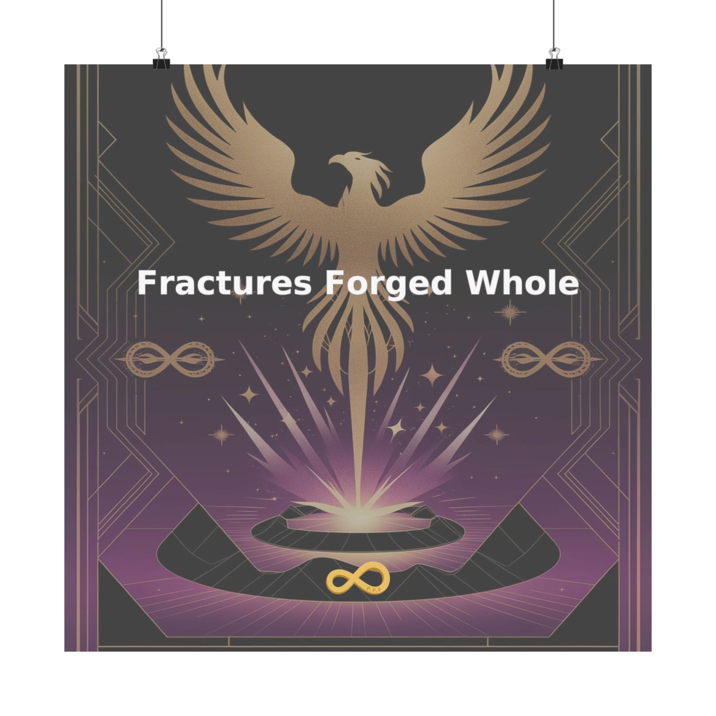 Fractures Forged Whole - Matte Vertical Posters