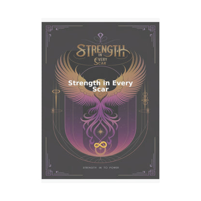 Strength in Every Scar - Matte Vertical Posters