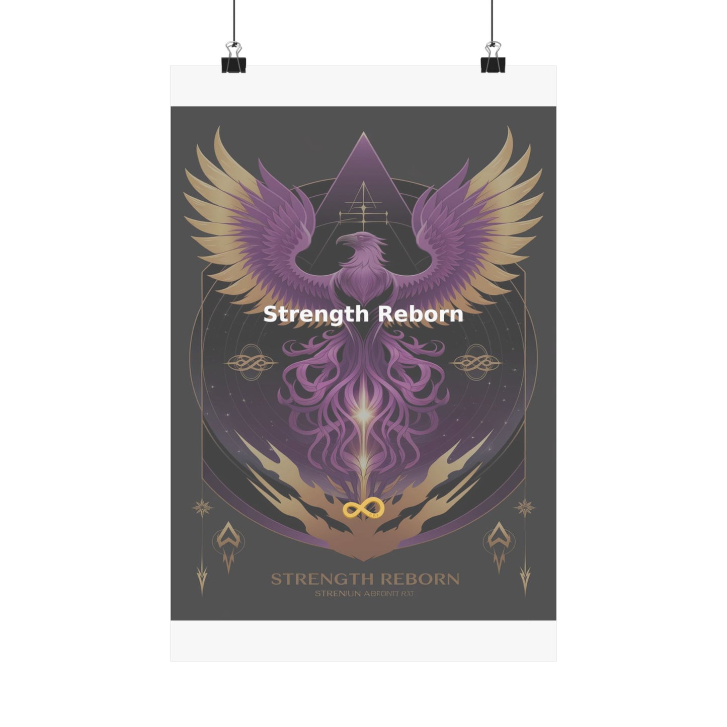 Strength Reborn - Matte Vertical Posters