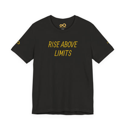 Motivational Quote Tee: Rise Above Limits, Unisex T-Shirt, Inspirational Shirt, Fitness Wear, Gift for Dreamers