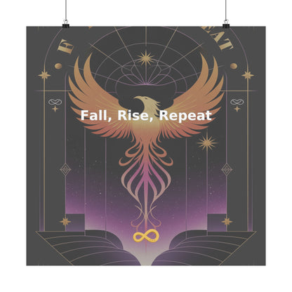 Fall, Rise, Repeat - Matte Vertical Posters