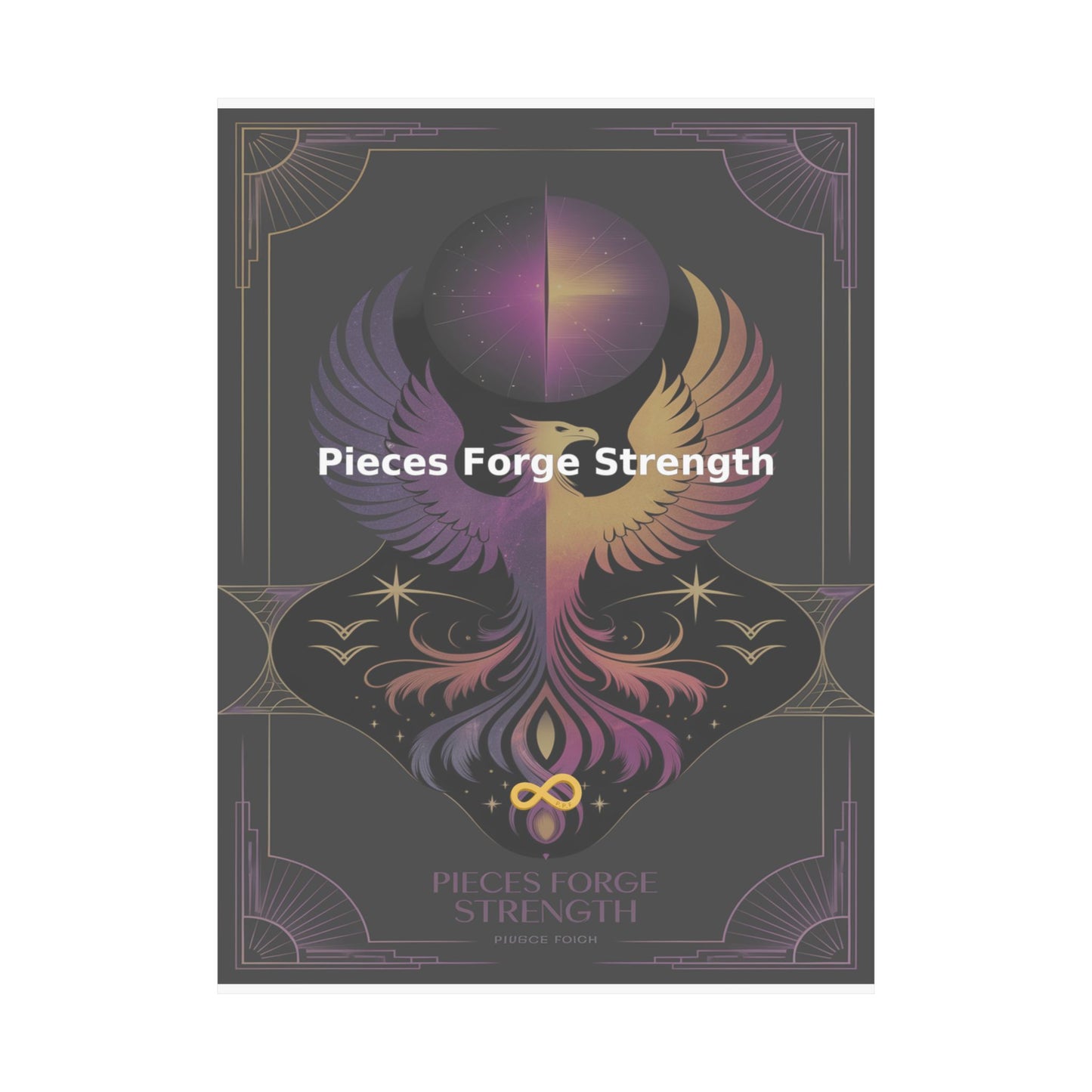 Pieces Forge Strength - Matte Vertical Posters