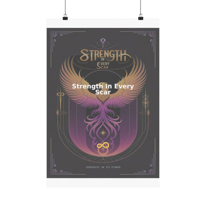 Strength in Every Scar - Matte Vertical Posters