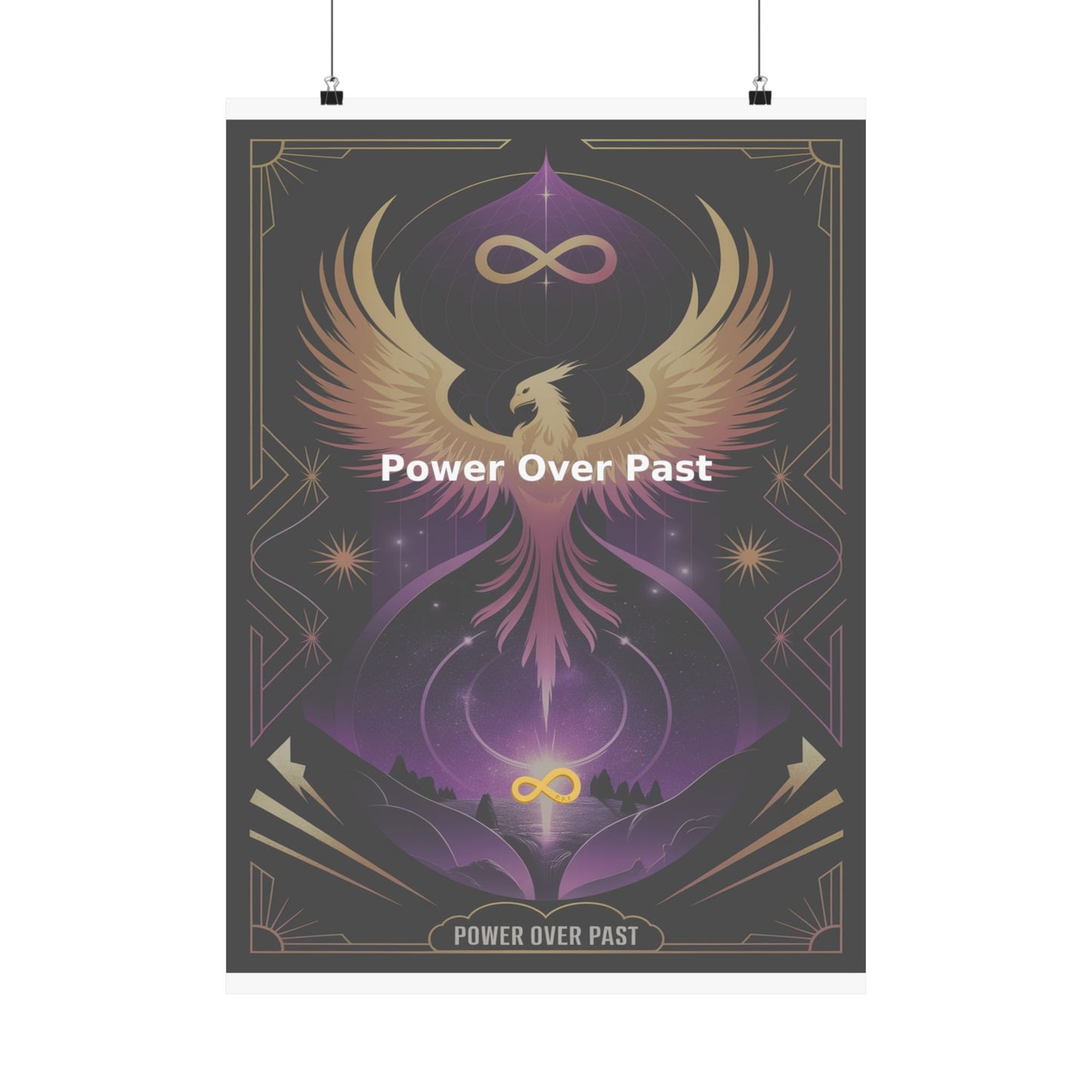 Power Over Past - Matte Vertical Posters