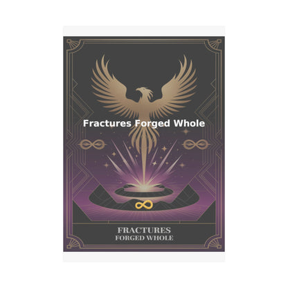 Fractures Forged Whole - Matte Vertical Posters