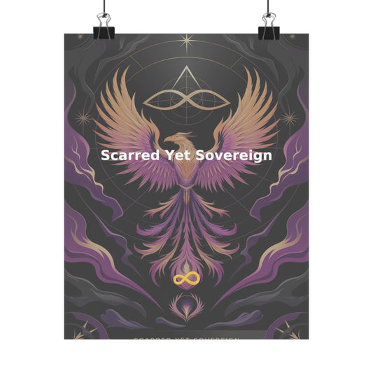 Scarred Yet Sovereign - Matte Vertical Posters