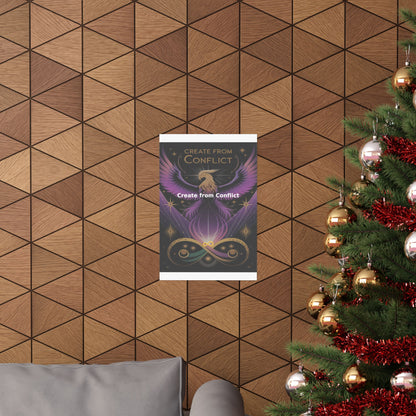 Create from Conflict - Matte Vertical Posters