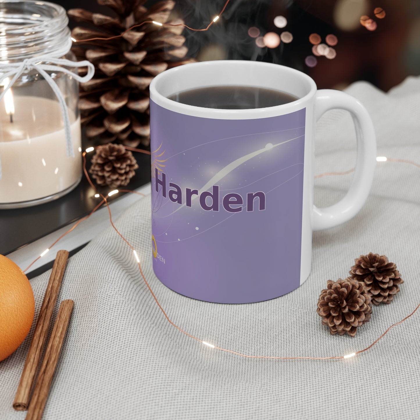 Heal and Harden - White Ceramic Mug, 11oz