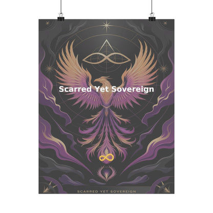 Scarred Yet Sovereign - Matte Vertical Posters