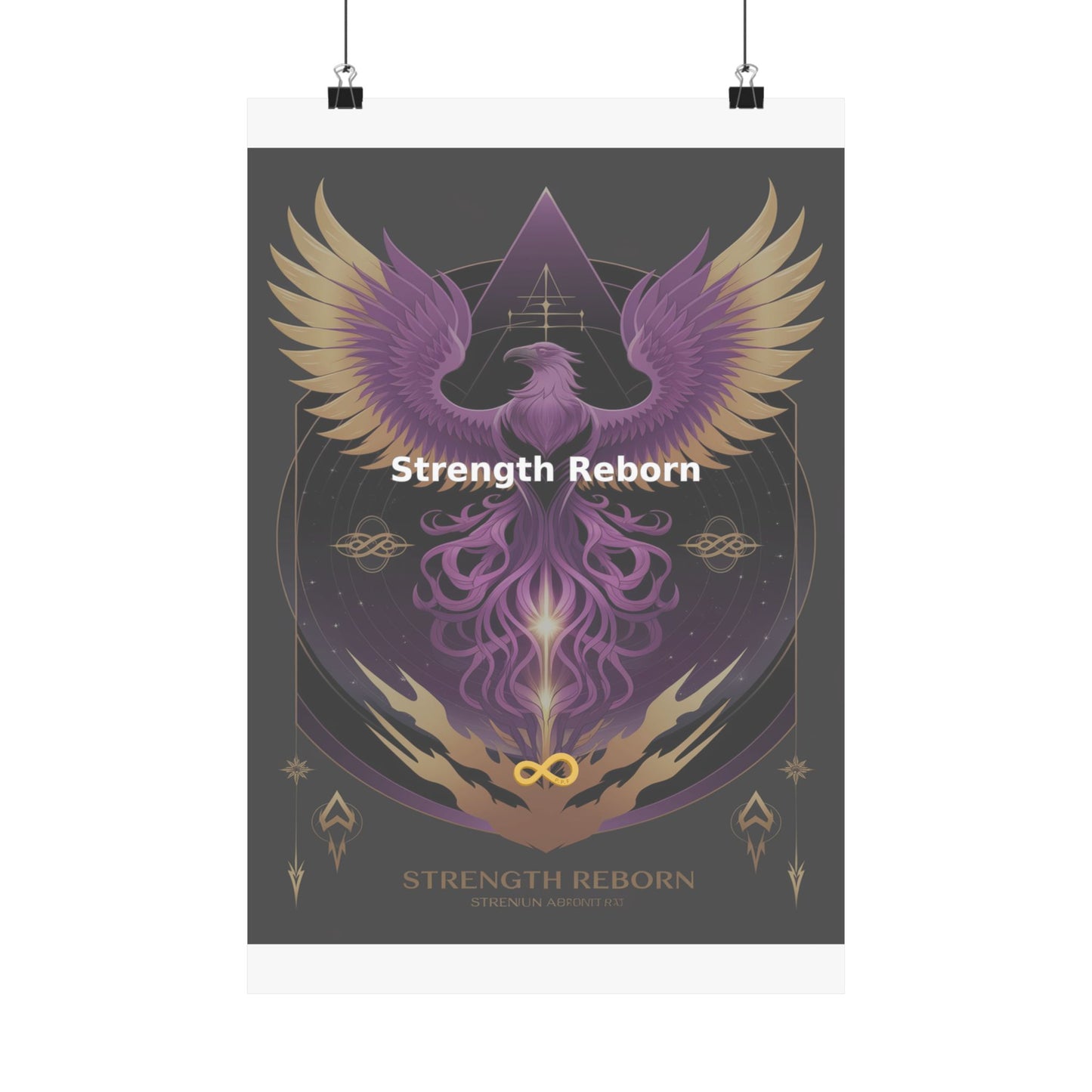 Strength Reborn - Matte Vertical Posters