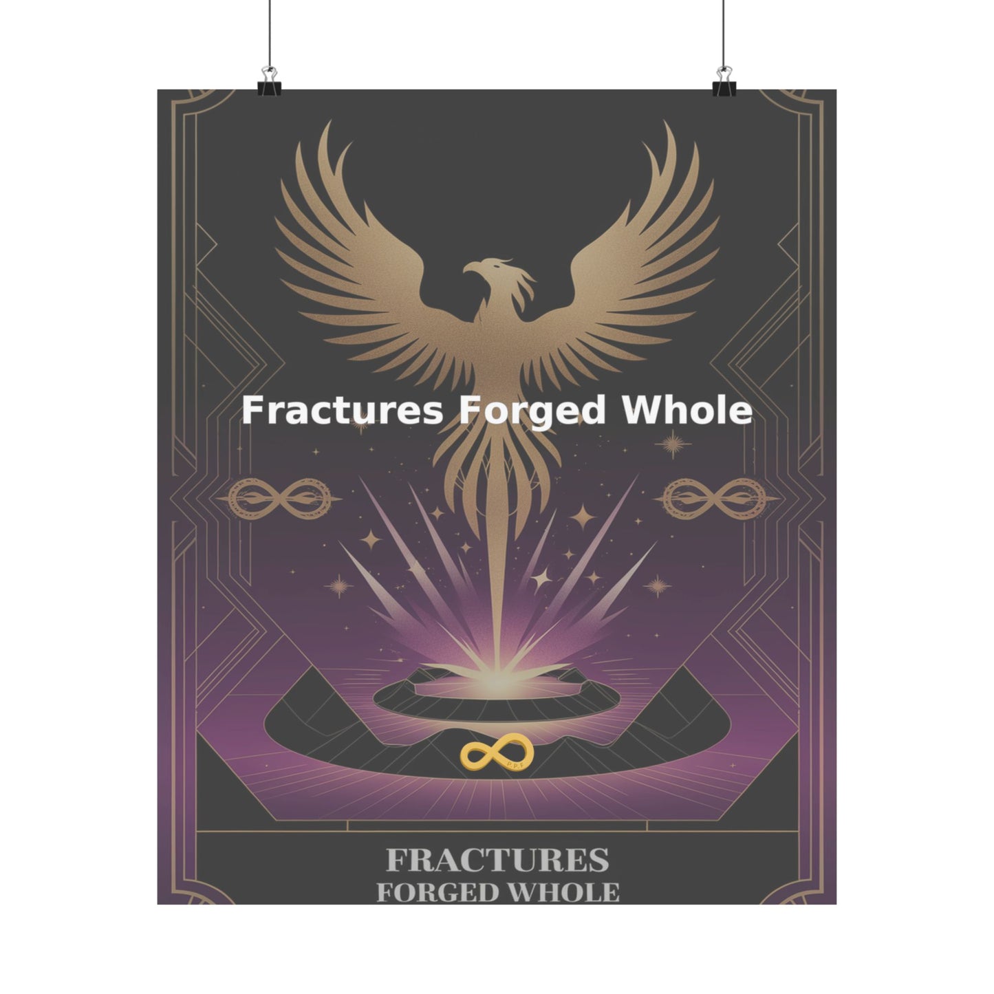 Fractures Forged Whole - Matte Vertical Posters