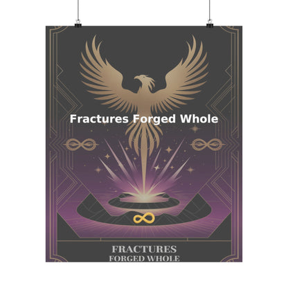 Fractures Forged Whole - Matte Vertical Posters