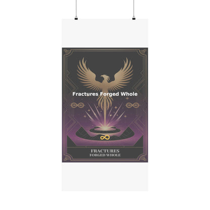 Fractures Forged Whole - Matte Vertical Posters