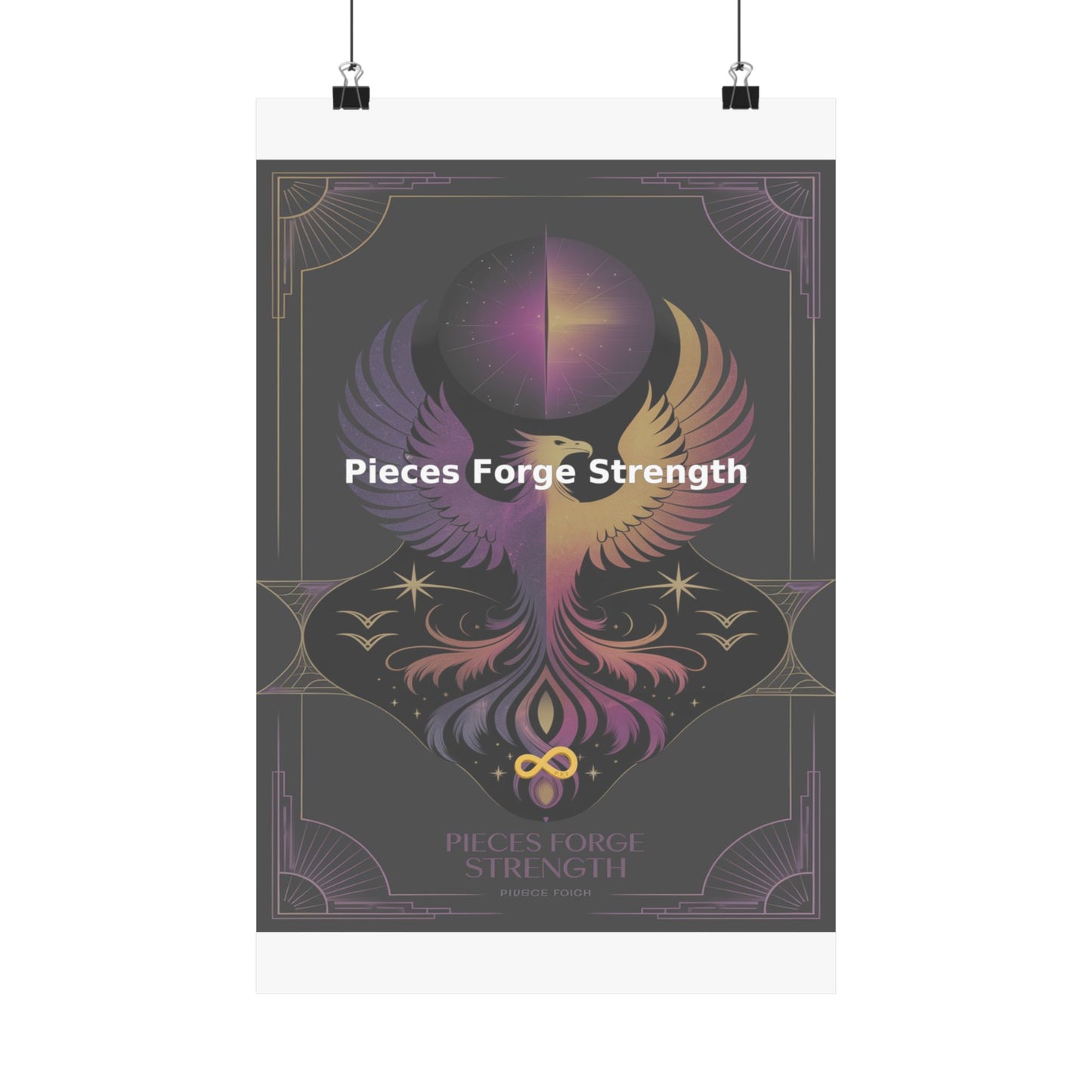 Pieces Forge Strength - Matte Vertical Posters