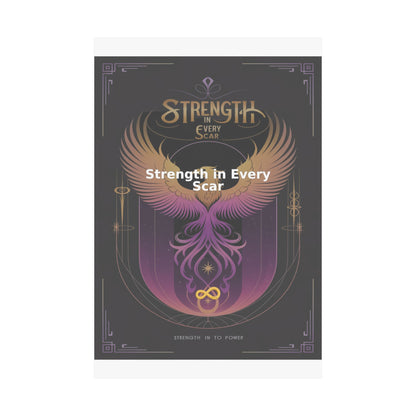 Strength in Every Scar - Matte Vertical Posters