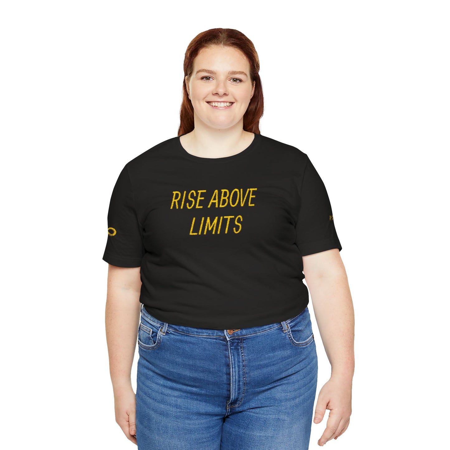 Motivational Quote Tee: Rise Above Limits, Unisex T-Shirt, Inspirational Shirt, Fitness Wear, Gift for Dreamers