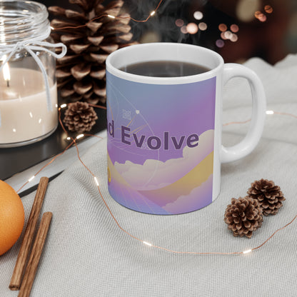 Endure and Evolve - White Ceramic Mug, 11oz