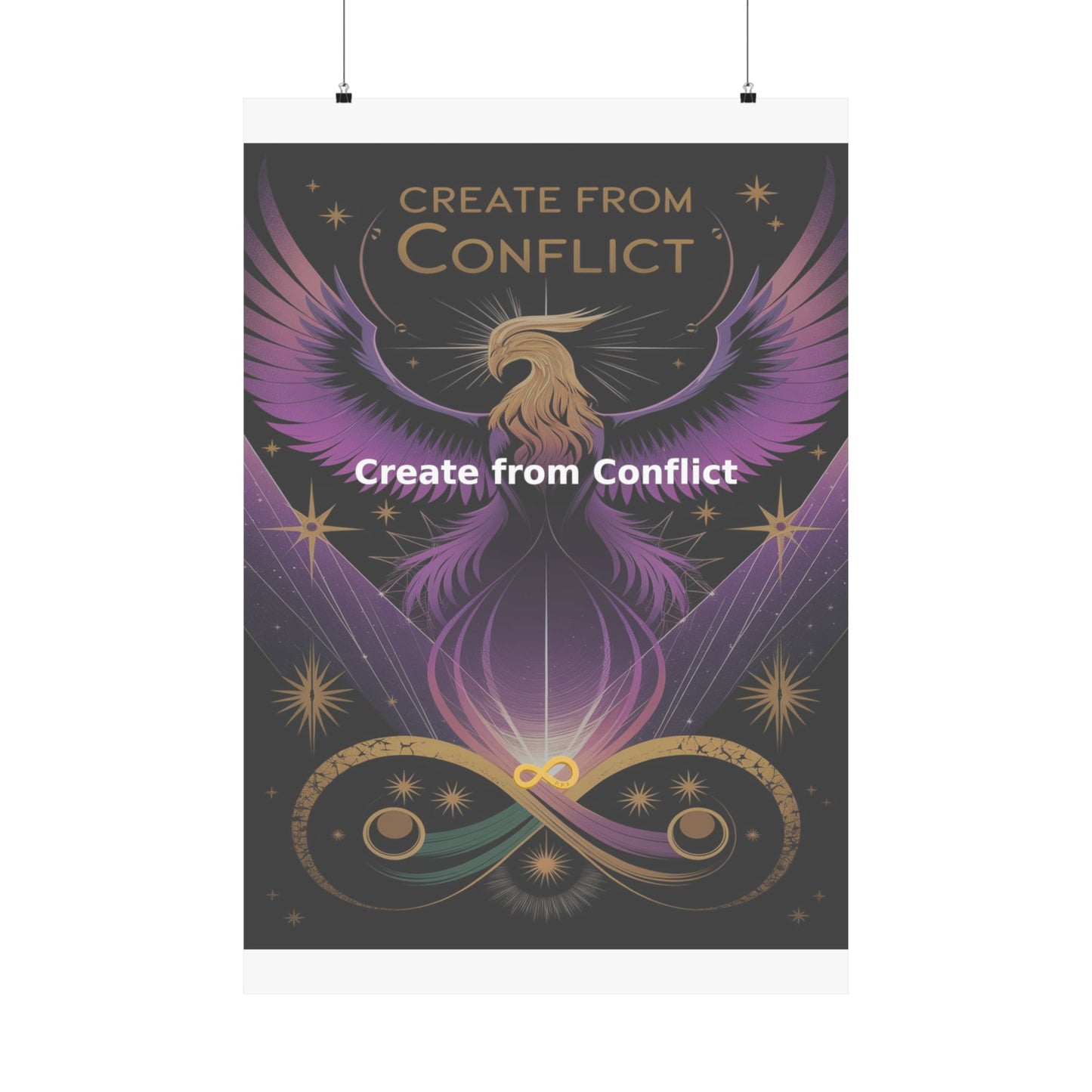 Create from Conflict - Matte Vertical Posters