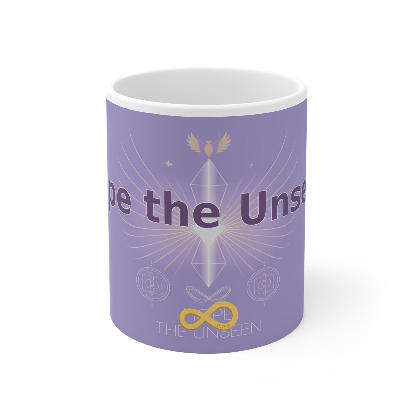 Hope the Unseen - White Ceramic Mug, 11oz
