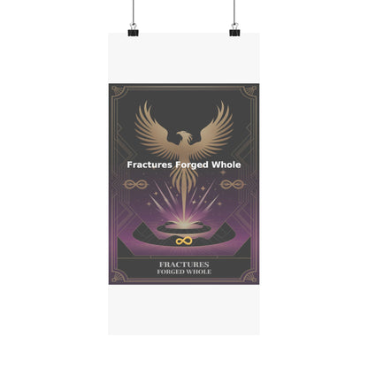 Fractures Forged Whole - Matte Vertical Posters