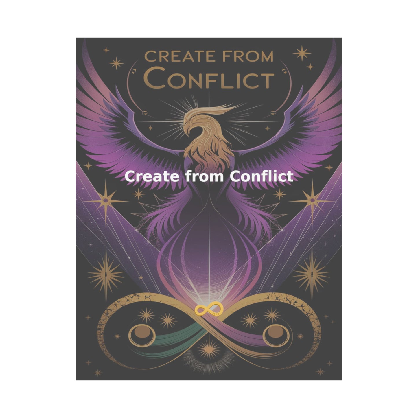 Create from Conflict - Matte Vertical Posters