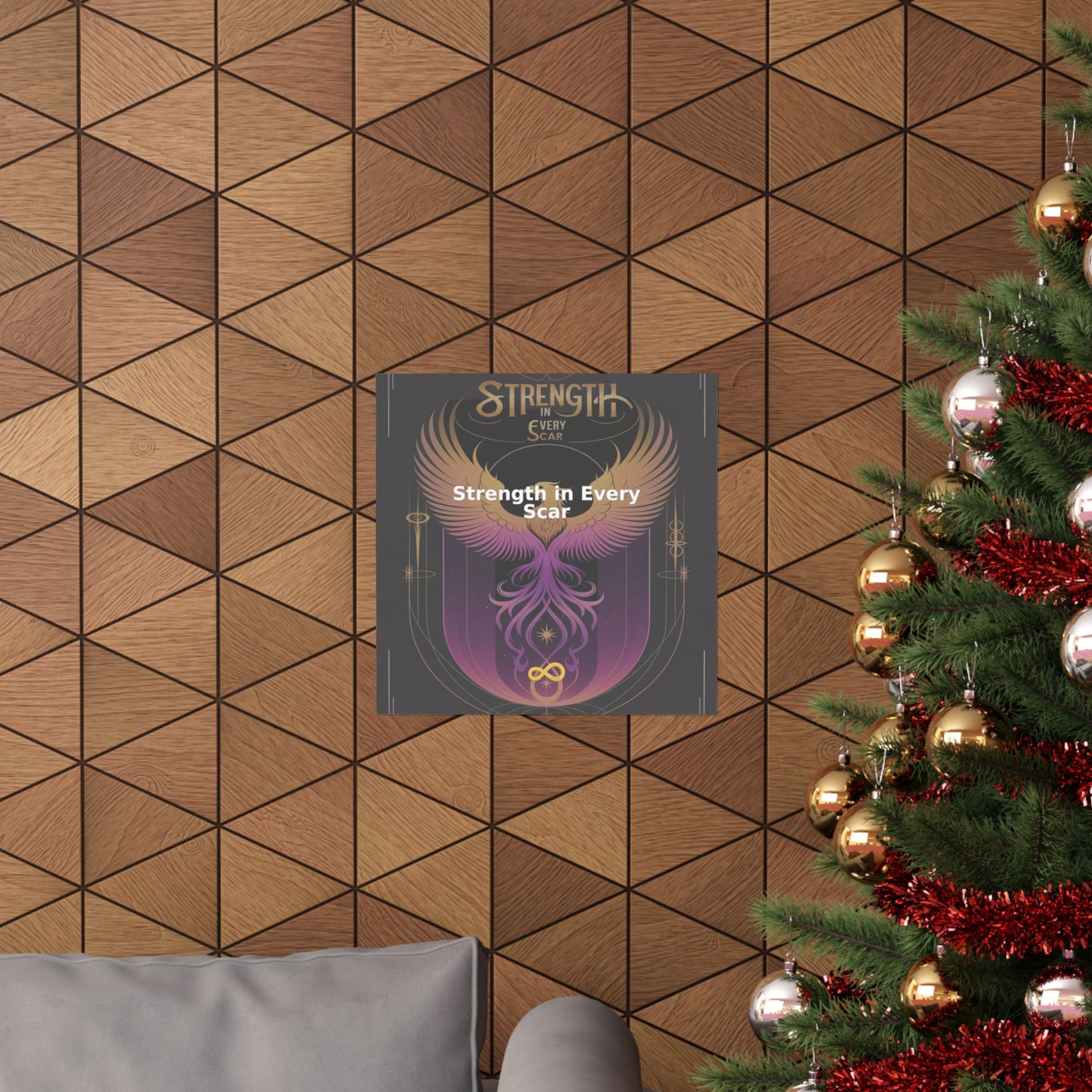 Strength in Every Scar - Matte Vertical Posters