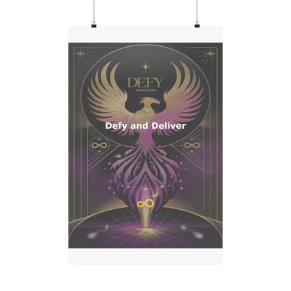 Defy and Deliver - Matte Vertical Posters