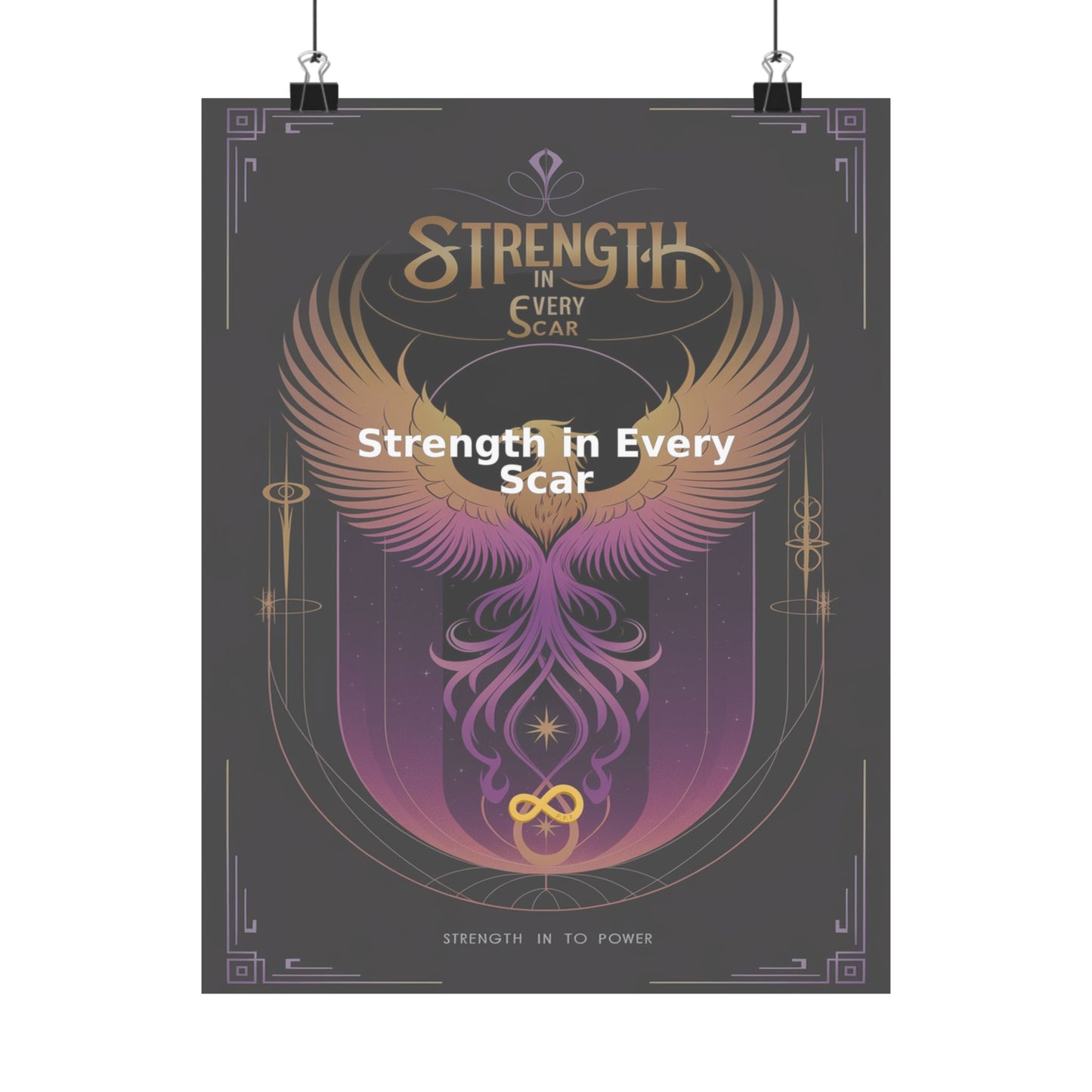Strength in Every Scar - Matte Vertical Posters
