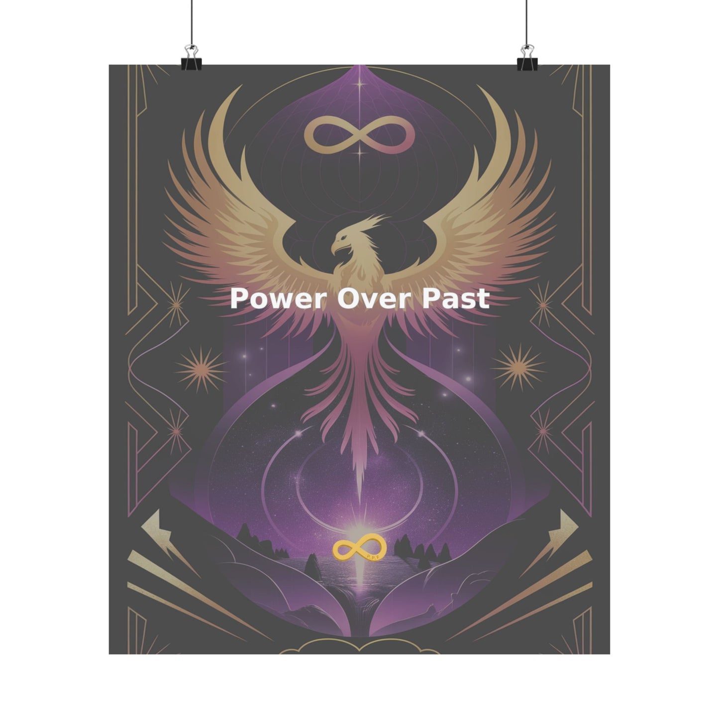 Power Over Past - Matte Vertical Posters