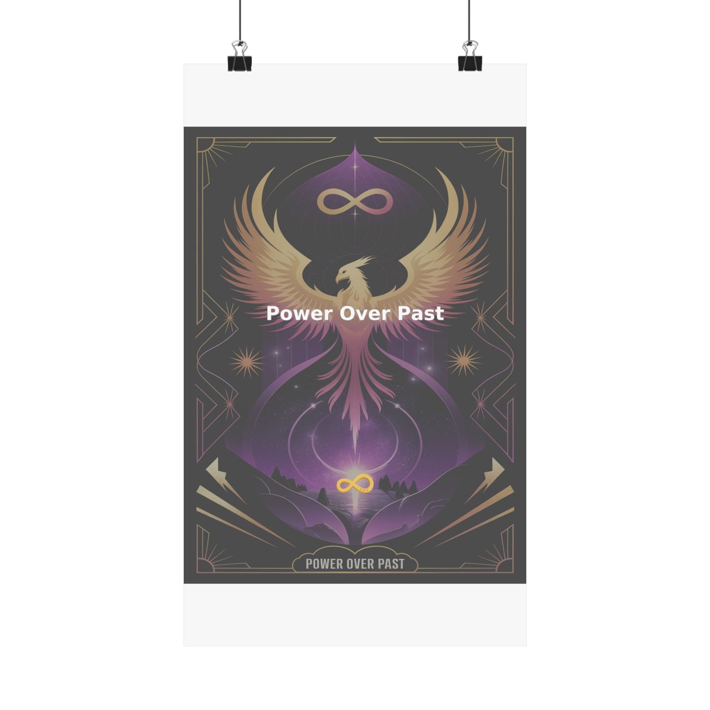 Power Over Past - Matte Vertical Posters