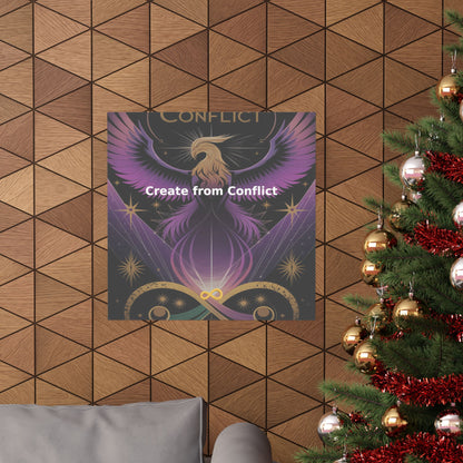 Create from Conflict - Matte Vertical Posters