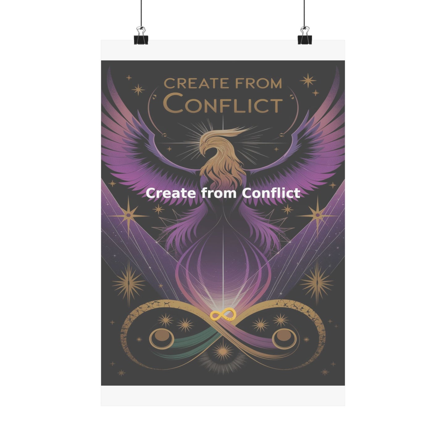 Create from Conflict - Matte Vertical Posters