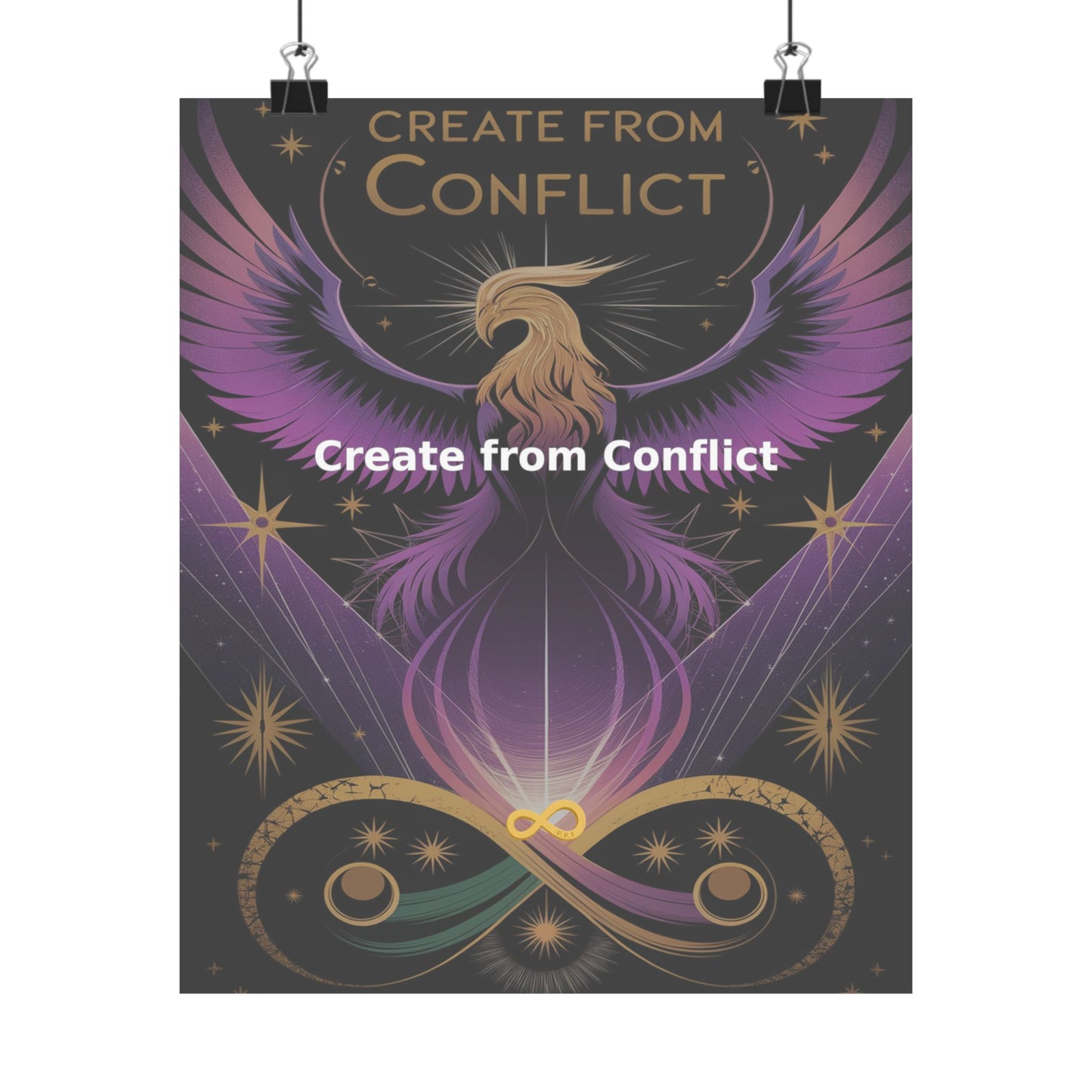 Create from Conflict - Matte Vertical Posters
