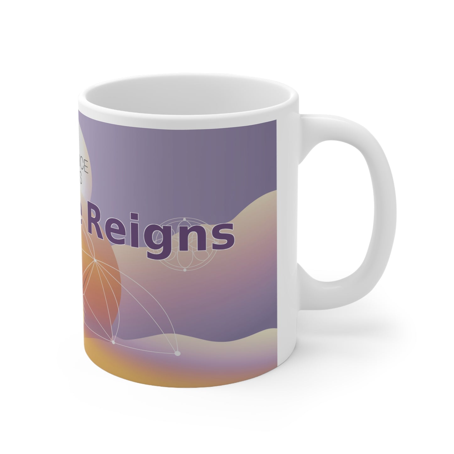 Resilience Reigns - White Ceramic Mug, 11oz