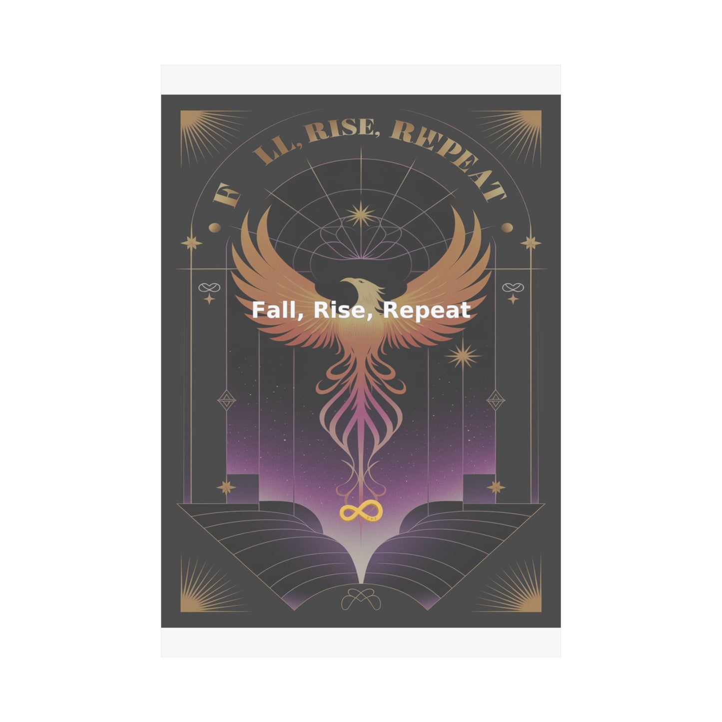 Fall, Rise, Repeat - Matte Vertical Posters