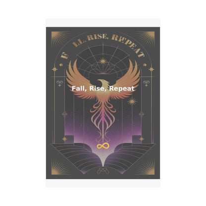 Fall, Rise, Repeat - Matte Vertical Posters