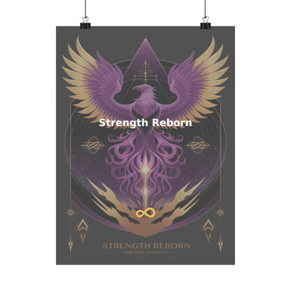 Strength Reborn - Matte Vertical Posters