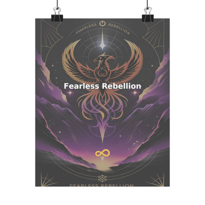 Fearless Rebellion - Matte Vertical Posters
