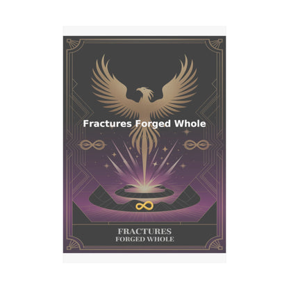 Fractures Forged Whole - Matte Vertical Posters