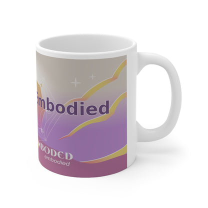 Endurance Embodied - White Ceramic Mug, 11oz