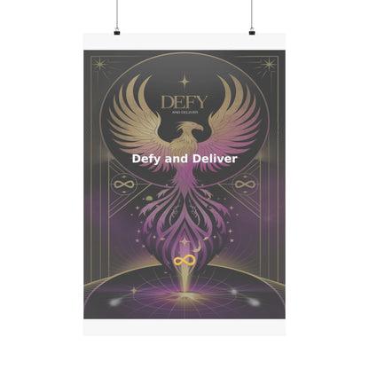 Defy and Deliver - Matte Vertical Posters