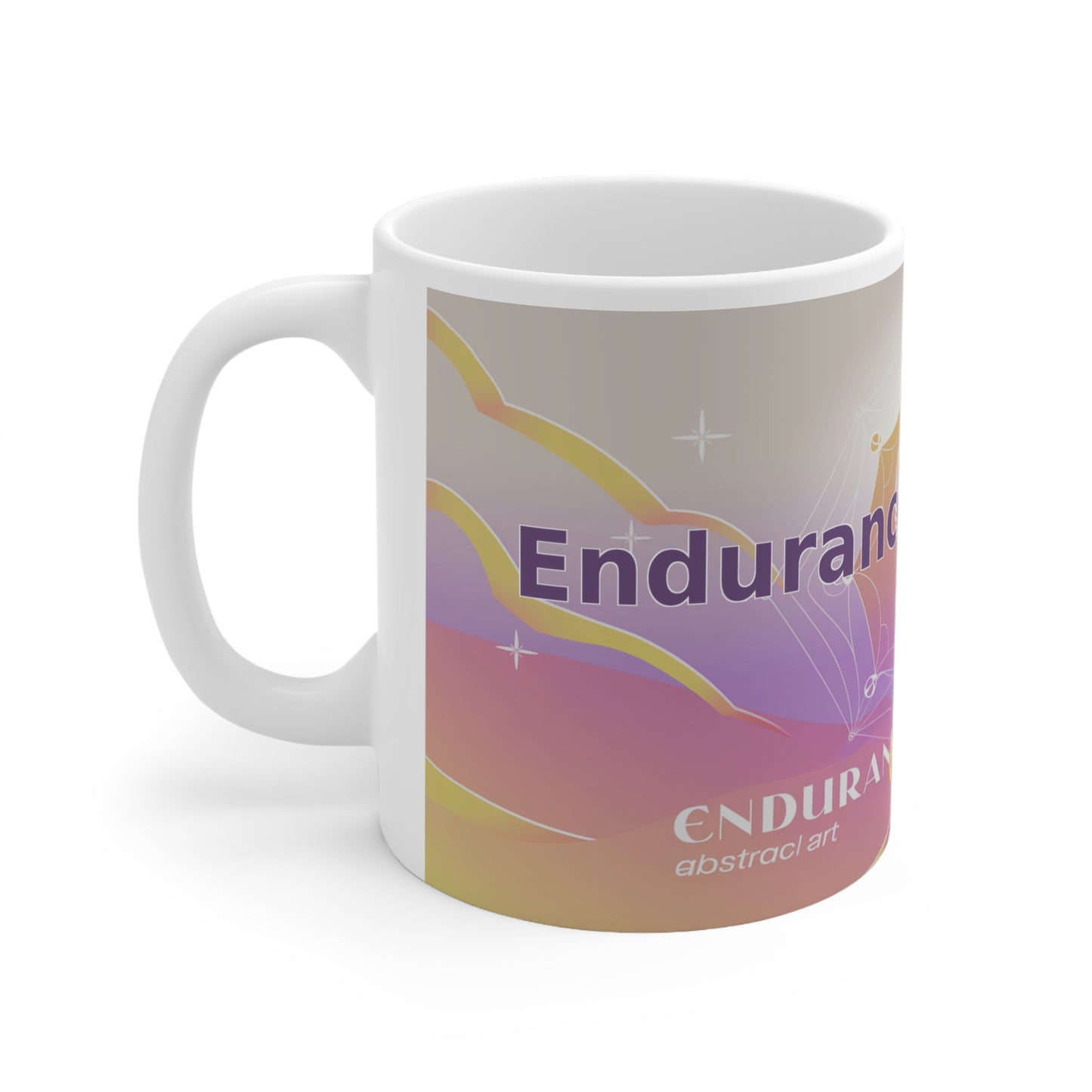 Endurance Embodied - White Ceramic Mug, 11oz
