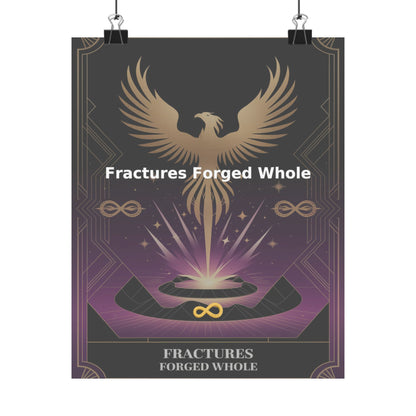 Fractures Forged Whole - Matte Vertical Posters