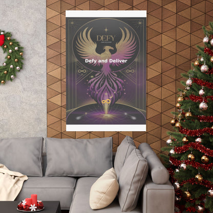 Defy and Deliver - Matte Vertical Posters