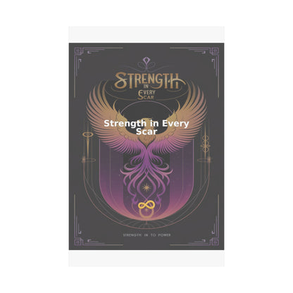 Strength in Every Scar - Matte Vertical Posters